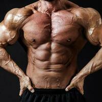 筋肉質の異性、好みです♫の画像